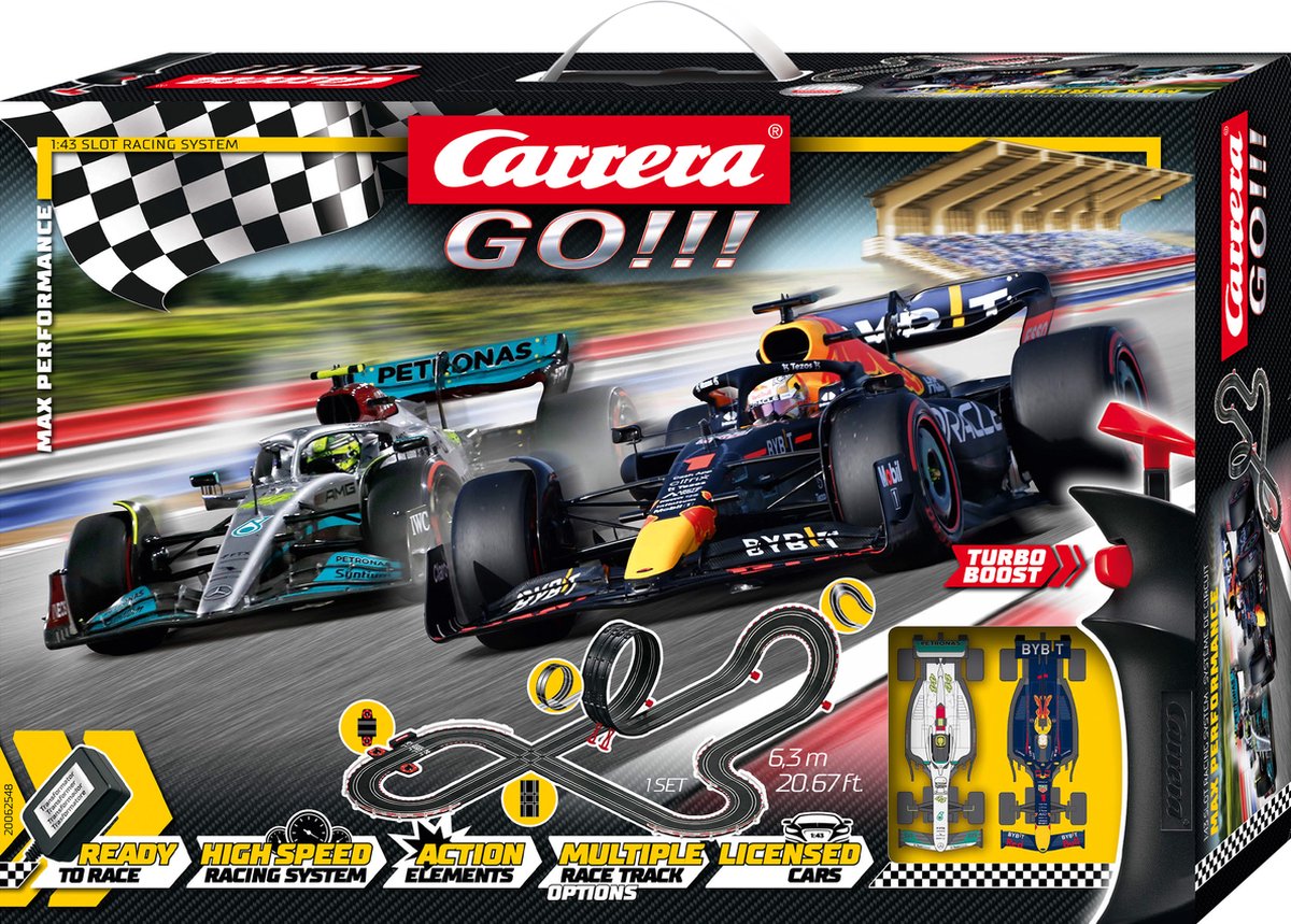 Carrera GO!!! Max Performance - Racebaan op Prijzenvolger.com