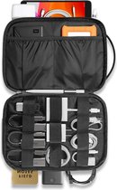 Elektronische Accessoire-organizer voor op reis - Opbergtas voor iPad Mini, externe harde schijf, oplader en meer Kabel organiser