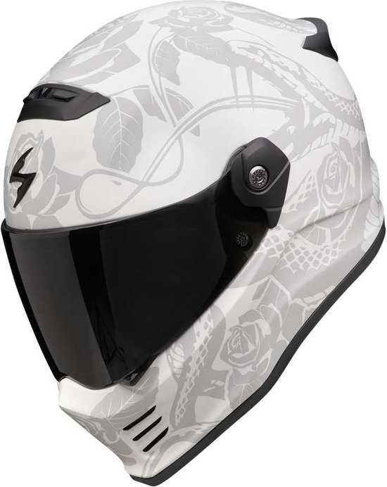 Scorpion COVERT FX Dragon Mattight Grey Silver S - Maat S - Helm