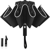 Omgekeerde opvouwbare paraplu - Winddicht en anti-UV - Automatisch open/sluiten - Compact en draagbaar met reflecterende strepen umbrella