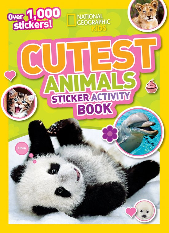 Cutest Animals Sticker Activity Book - cover
