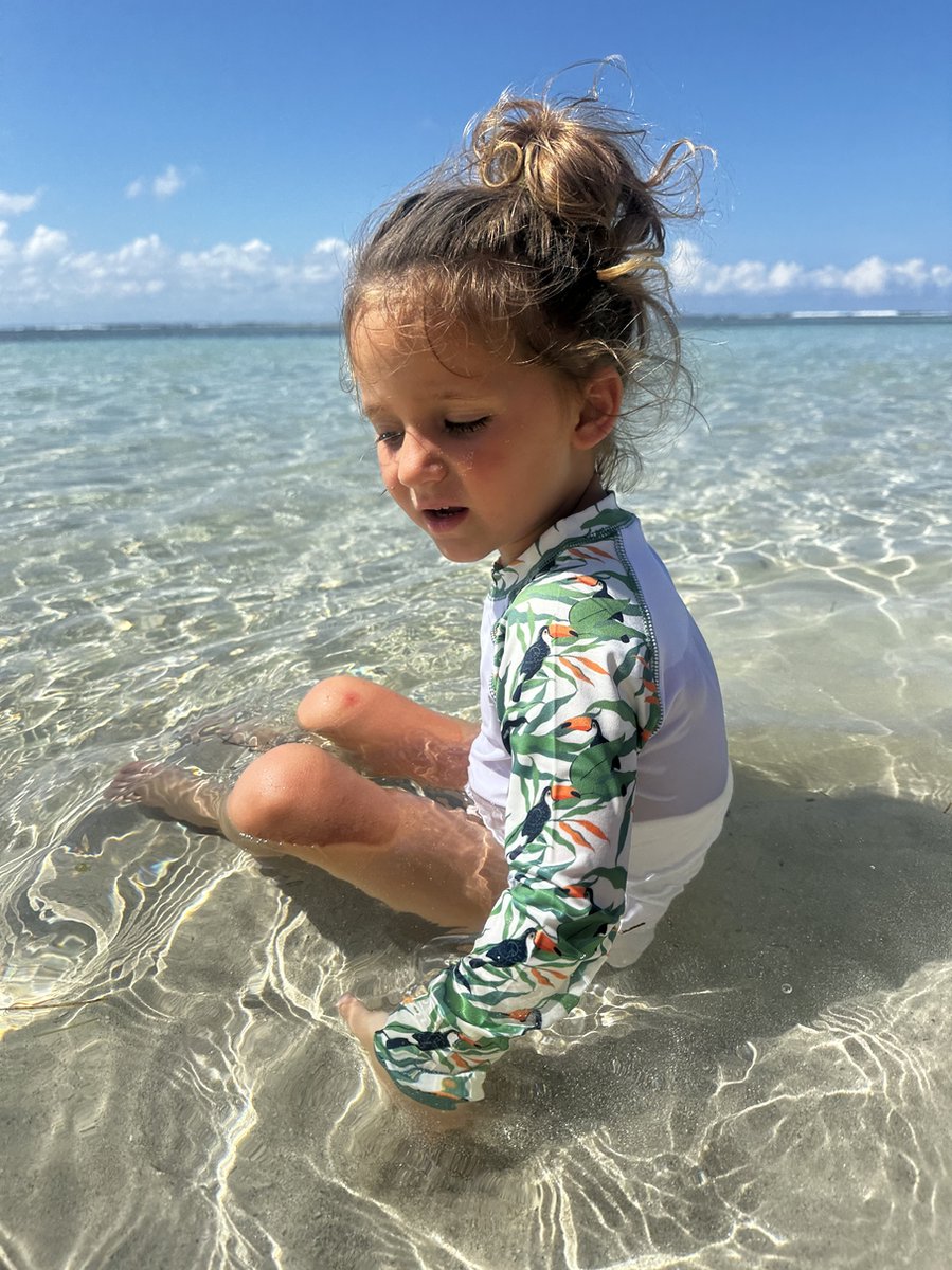 Ducksday - UV - Zwemshirt voor kinderen - UV - werend UPF50+ - Rashguard met lange mouwen - unisex - Toucan — afbeelding 4