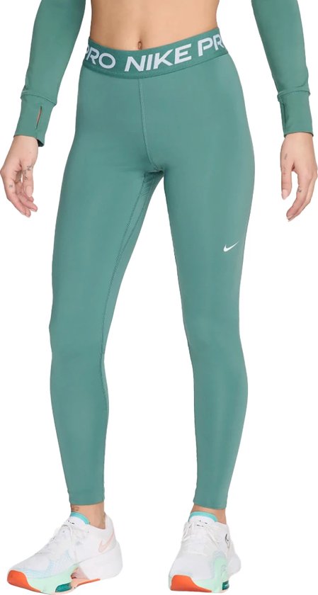 Nike pro legging in de kleur groen.