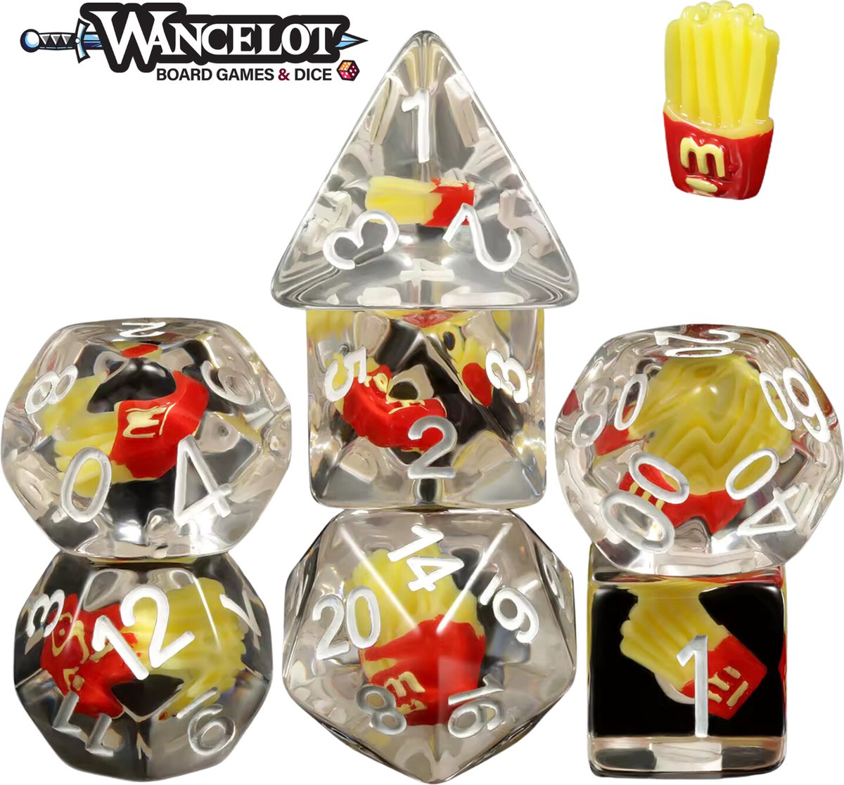 Wancelot Captured Wonders Fries DnD Dice Dungeons & Dragons Dice Set