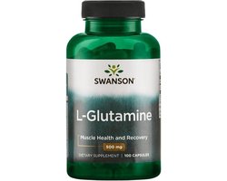 Swanson Health L-Glutamine capsules 500mg