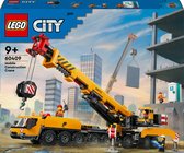 LEGO City Ensemble de jouets de grue de construction mobile jaune 60409