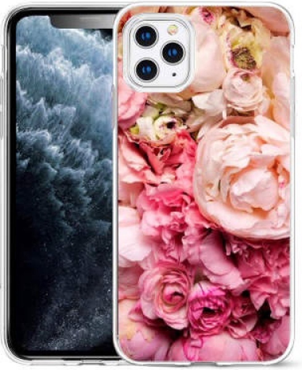 Cityhoesje-iPhone 14 Pro Max hoesje – Bloemen – Backcover