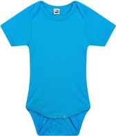 Basic rompertje lichtblauw voor babys - katoen - 240 grams - basic lichtblauwe baby rompers / kleding 68