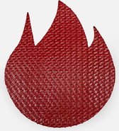 Bendl UPCYCLED | onderzetter - Brandweer slang - FIREHOSE FLAME - red