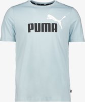 Puma ESS+ 2 Col Logo heren T-shirt lichtblauw - Maat S