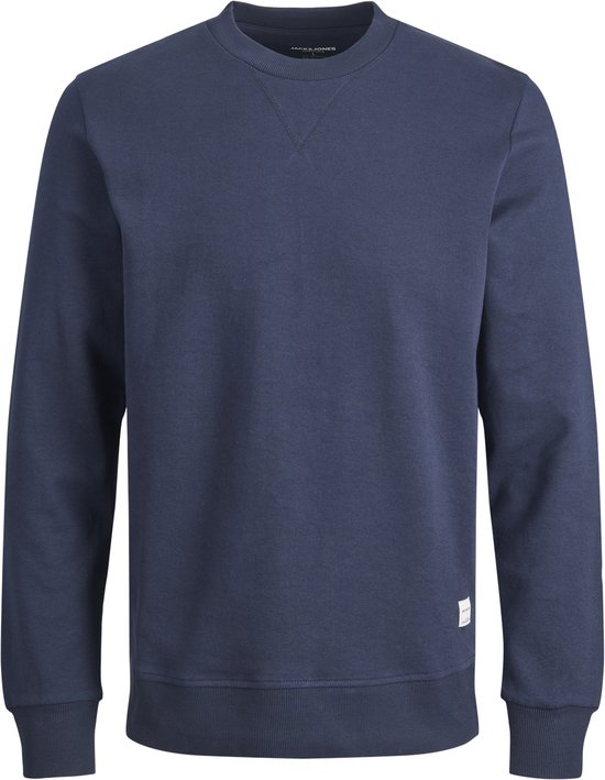 JACK & JONES marineblauw fleece-sweatshirt voor heren