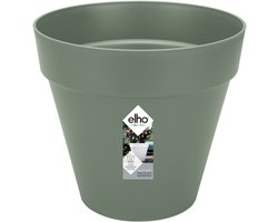 Elho Loft Urban Rond 20 - Bloempot voor Buiten - Ø 19.3 x H 17.5 cm - Pistachegroen