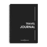 Travel journal – Zwart – Journal – Reisdagboek – Notebook – Reisdagboek volwassenen – Planner – Vakantieboek – Reisboek
