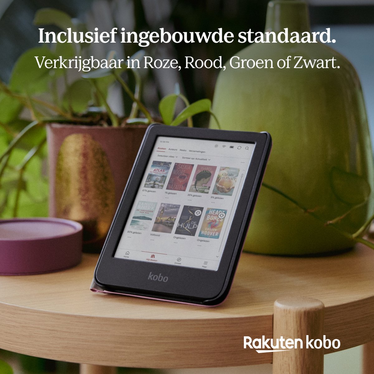 Kobo Clara Colour / BW Hoes voor eReader - SleepCover - Roze - Ingebouwde standaard – foto 6