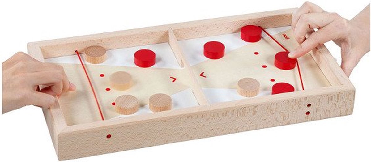 Goki Houten Puck Schieten Speeltafel 2in1 11dlg