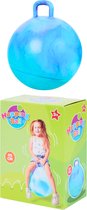Skippybal Blauw - 45 cm - Vanaf 3 jaar - Buiten Speelgoed Jongens Meisjes - Buiten Speelgoed - Buitenspeelgoed Tuin - Springbal - Stuiterbal - Kinderspeelgoed - Sport & Spel