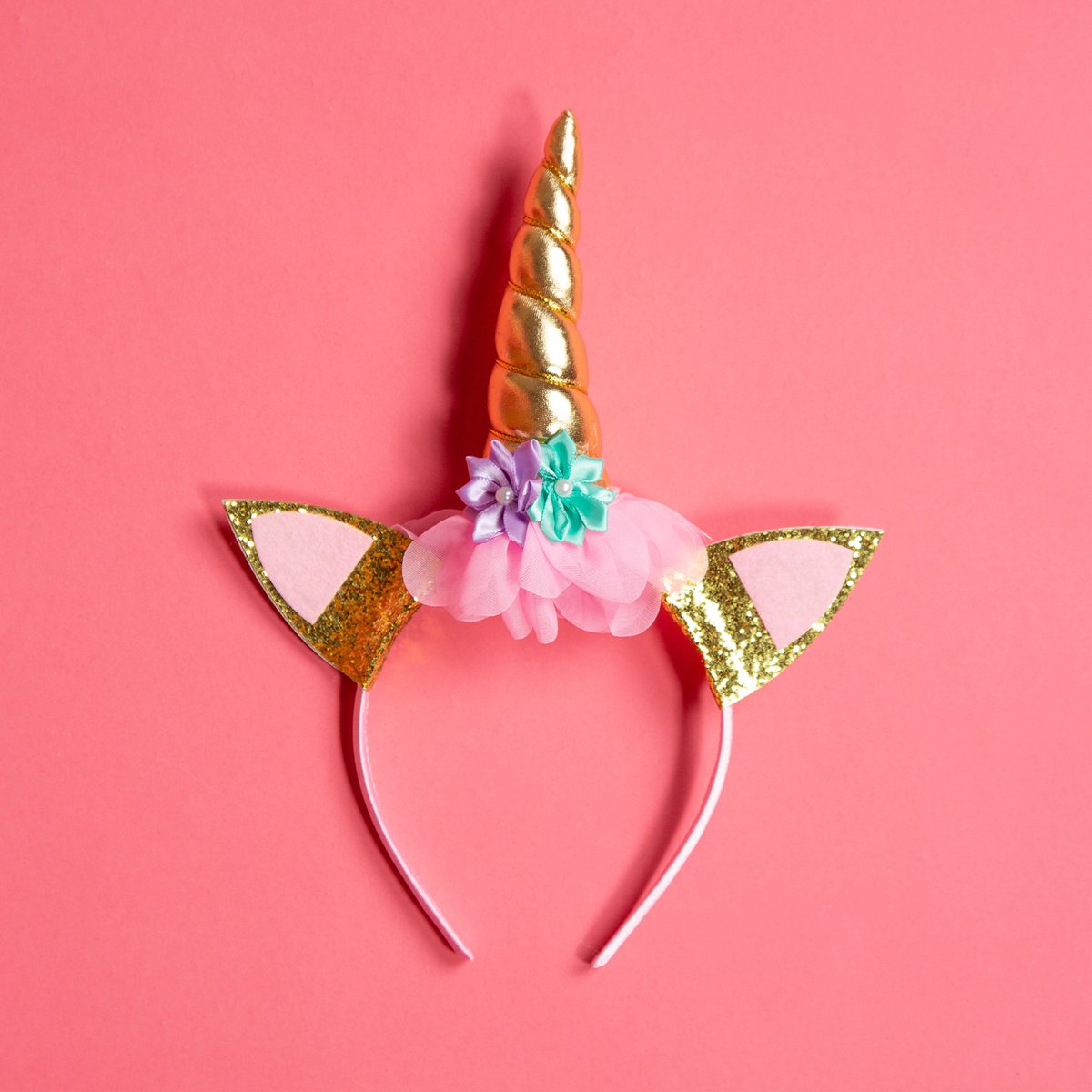 Fissaly® 53 Stuks Gouden Eenhoorn Verjaardag Decoratie Versiering – Unicorn – Kinderfeest – feest — afbeelding 6