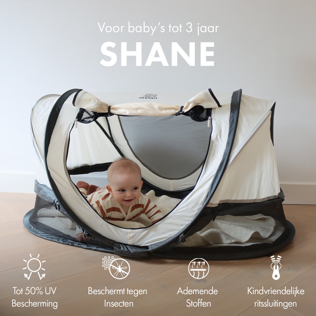 Deryan Shane Luxe Campingbedje - Baby tent thumbnail 2