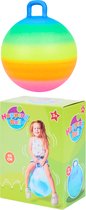 Skippybal Regenboog - 45 cm - Vanaf 3 jaar - Buiten Speelgoed Jongens Meisjes - Buiten Speelgoed - Buitenspeelgoed Tuin - Springbal - Stuiterbal - Kinderspeelgoed - Sport & Spel