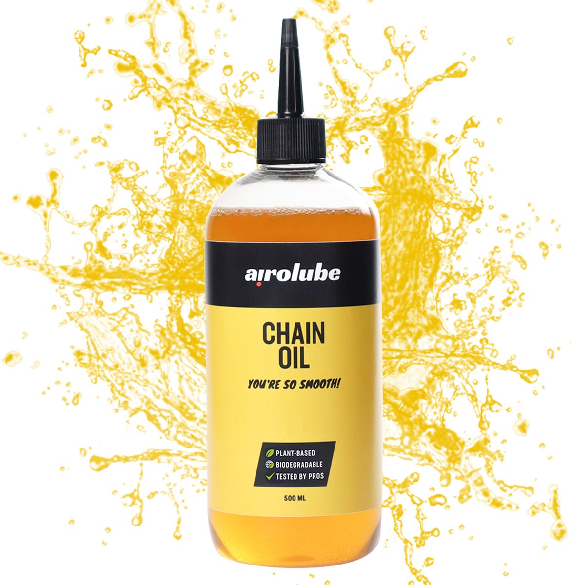 Airolube Chain Oil - Plantaardige kettingolie fiets - Natuurlijke kettingolie - Allround Chain Lube - Voor Sportfietsen - 500 ml