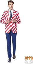 OppoSuits United Stripes - Mannen Zomer Kostuum - Gekleurd - Feest - Maat 56
