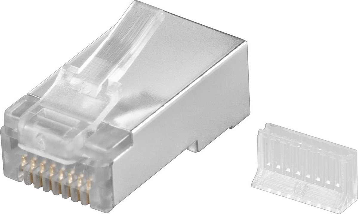 CAT5e RJ45 connector afgechermd AWG 24 t/m AWG 26 - per stuk