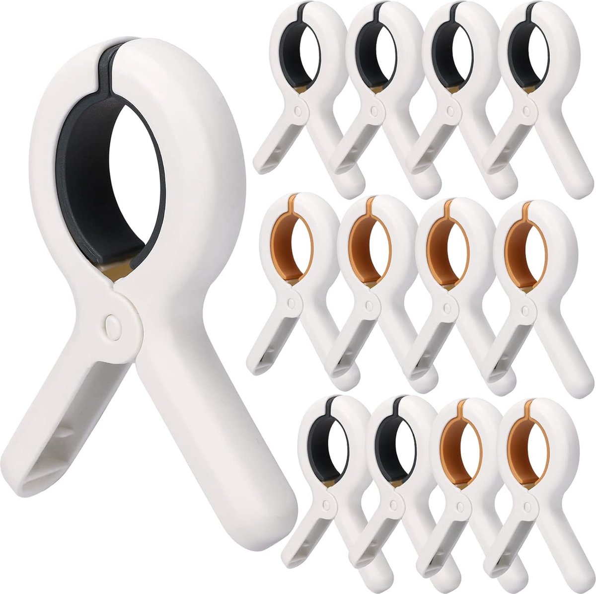 Goedkoopste 12 stuks grote klemmen, handdoekklemmen voor strandligstoelen, grote wasknijpers, jumbo winddichte strandhanddoekclips, badhanddoekklemmen voor strandligstoelen, strand, zwembad, dagelijks wassen