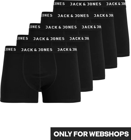JACK&JONES JACHUEY TRUNKS 5 PACK NOOS Heren Onderbroek - Maat L - JACK & JONES