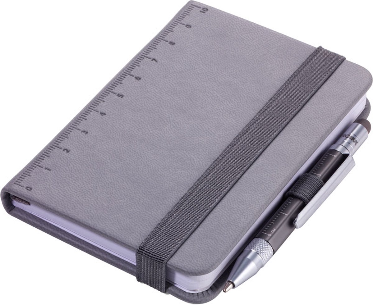 Troika LILIPAD + LILIPUT Notitieblok A7 met pen (Zilver)