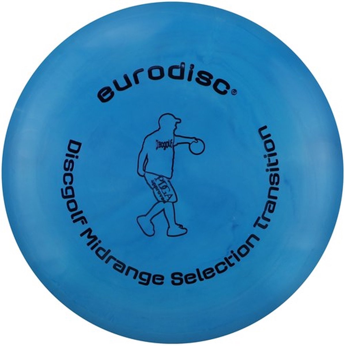 Discgolf disc Eurodisc Discgolf midrange high quality Marble blue EDDGSLBLMMTS Blauw 23 cm