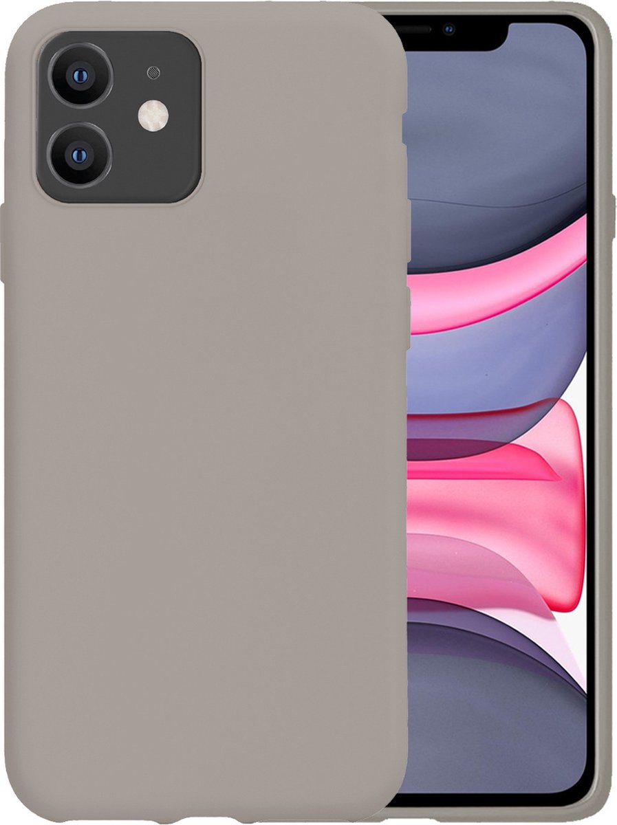 Hoesje Geschikt voor Apple iPhone 11 - Sterk & Shockproof - Hoes Cover - Siliconen Case - Grijs