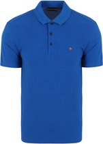 Napapijri - Ealis Polo Kobaltblauw - Regular-fit - Heren Poloshirt Maat M