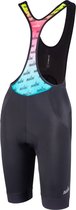 Nalini Dames Fietsbroek kort met bretels - Koersbroek - wielrenbroek Zwart - LADY SPORTY BIB Black - XS