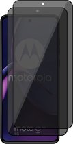 Privacy Screenprotector geschikt voor Motorola Moto G84 - 2x Volledig Dekkend Glas Screen Protector