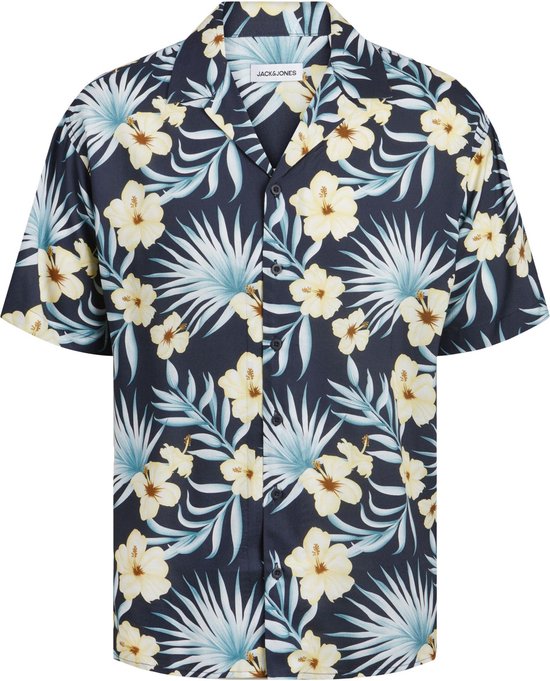 JACK&JONES JJJEFF FLORAL AOP RESORT SHIRT SS Heren Overhemd