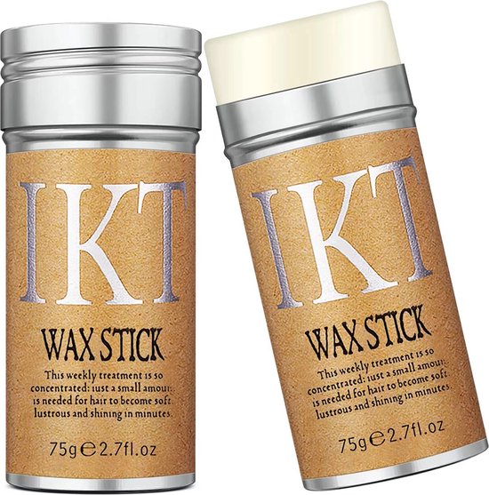 Foto: Ikt wax stick natuurlijke haar wax hairstyling moisturizing wax 75g haarstyling