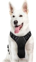 De Millennials - Hondentuig Harnas- Zwart - Maat XL - hondentuigje - Anti Pull - Borst Harnas - Geen pull - Veiligheidsharnas - pet care - controle hulpmiddel - Joggen - Hondenhalsbanden - uitlaten - zinnelijk - doggy- reflecterend - honden