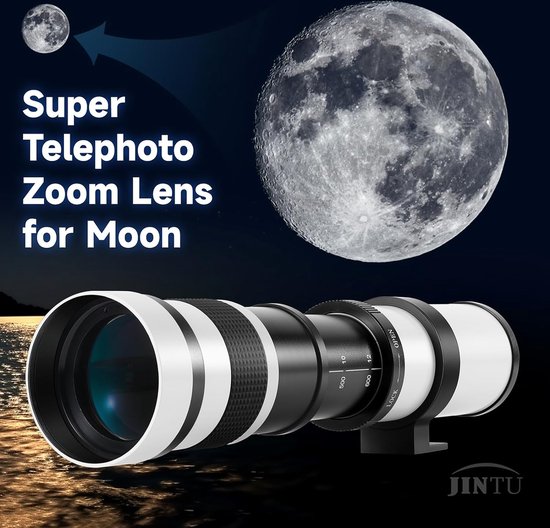 JINTU - 420-800 mm Telelens - Camera zoomlens - F/8.3-16 JINTU - 420-800 mm Telelens - Camera zoomlens - F/8.3-16