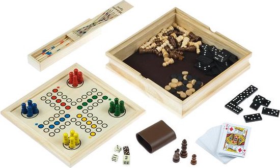 Foto: Meerspellen casette hout 36 x 36 cm