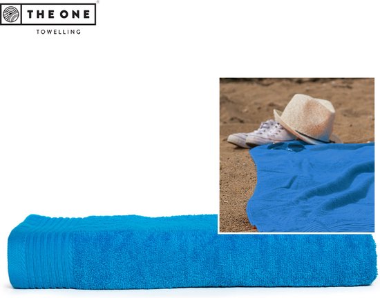The One Towelling Classic Strandlaken - 100 x 180 cm - Strand handdoek - Hoge vochtopname - 100% Gekamd katoen - Turquoise
