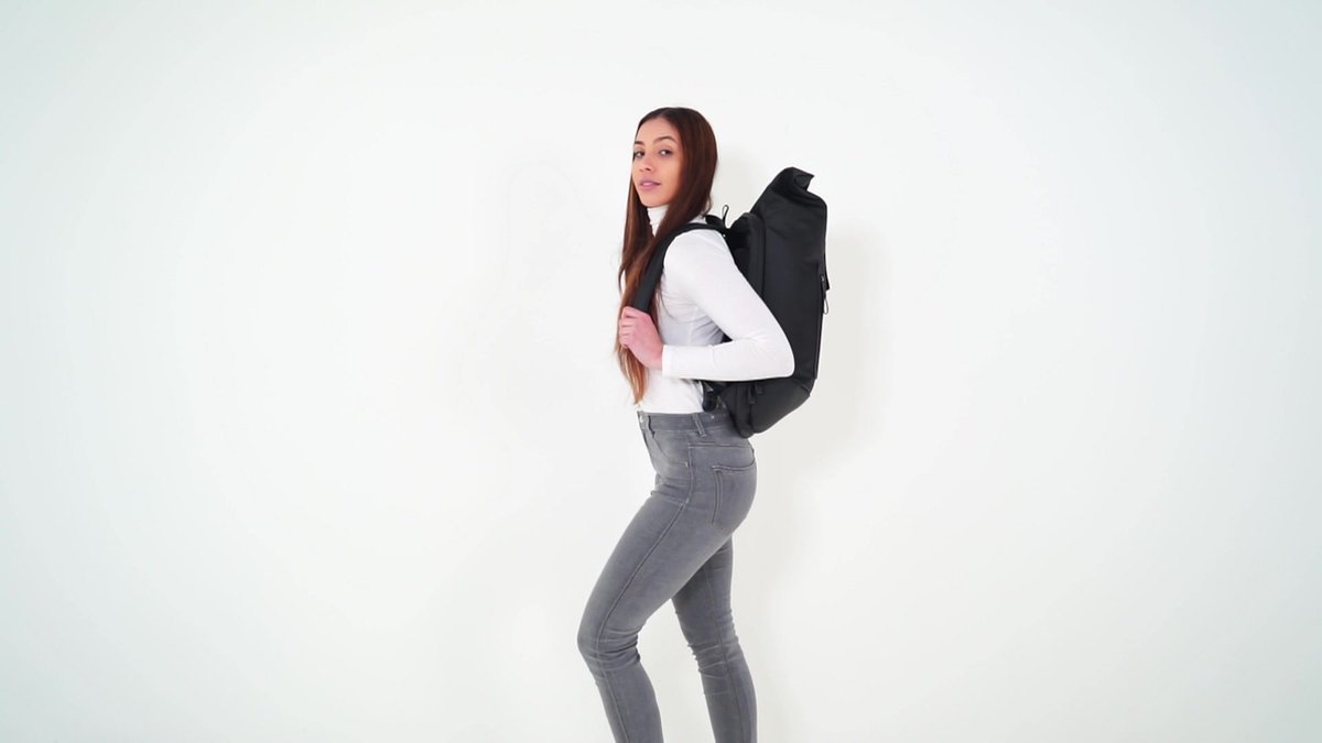 hk 20-27 L Simple Design Rolltop Backpack Men Women Backpack with 17