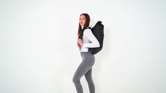 NOHRD Rolltop Laptop Rugzak - 20 tot 40 L - Laptoptas 15.6 Inch - Schooltas - Rugtas met Laptopvak - Dames & Heren