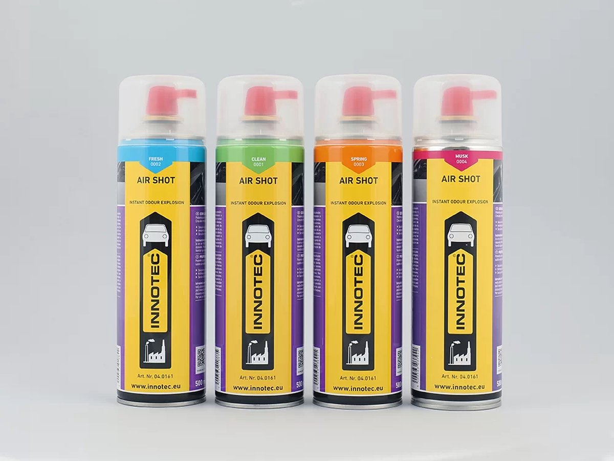 Air Shot-500ml-pakket-Spring (x1) + Fresh (x1) + Clean (x1) + Musk (x1)