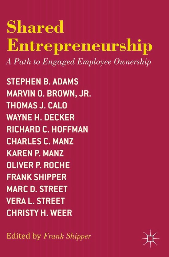 Shared Entrepreneurship - cover
