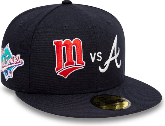 Atlanta Braves vs Minnesota Twins Navy 59FIFTY Cap (7 5/8) XL