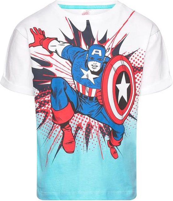 Marvel Avengers- t-shirt Avengers - Captain America - jongens - maat 104