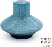 Design vaas Dante - Fidrio AQUA BUBBLES - glas, mondgeblazen bloemenvaas - diameter 26 cm hoogte 20 cm