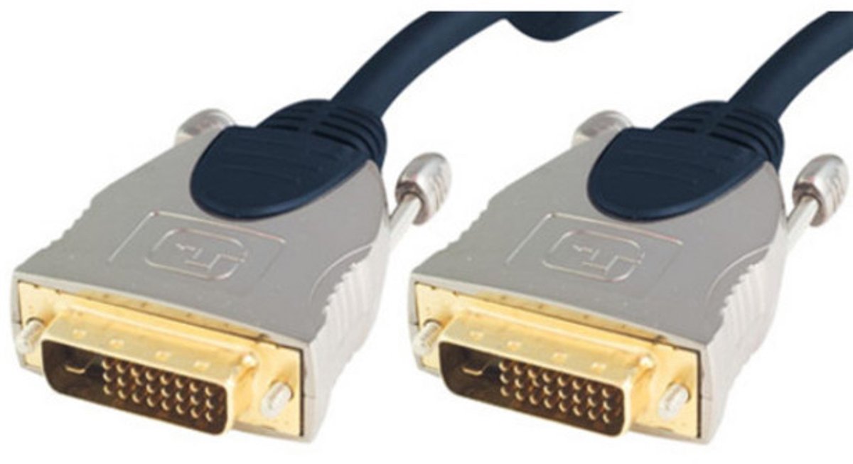 Image of shiverpeaks sp-PROFESSIONAL DVI kabel 2 m DVI-D Blauw, Chroom