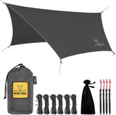 Outfitters Bâche de camping – Bâche imperméable contre la pluie pour hamac et abri – Accessoires de camping avec piquets et sac de transport