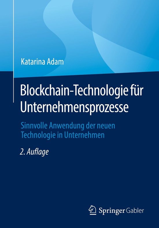 Blockchain-Technologie für Unternehmensprozesse - cover